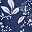 Blue Ethnic Flower