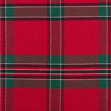 DII Holiday Plaid Tablecloth