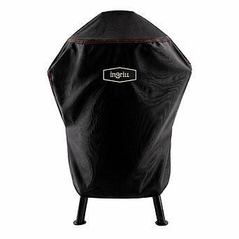 INGRILL Medium Smoker Cover Waterproof Canvas Cover with Straps for Barrel Smokers