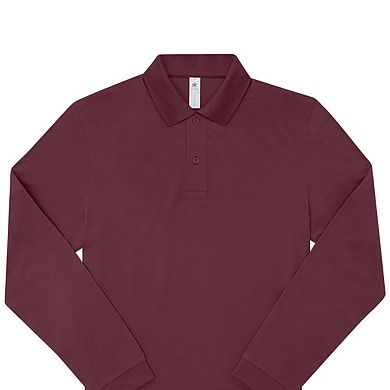 B&C Mens My Long-Sleeved Polo Shirt