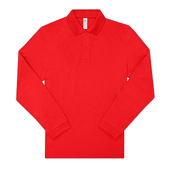 B&C Mens My Long-Sleeved Polo Shirt