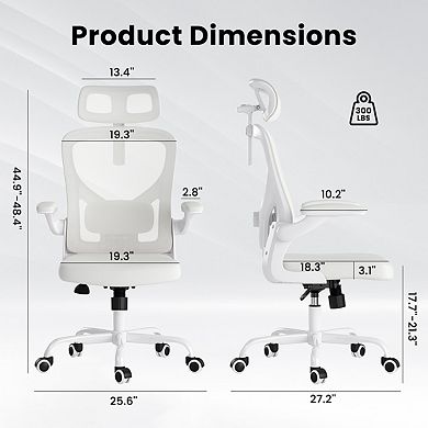 Ergonomic High Back Office with Headrest, Armrests and Adjustable Lumbar Support