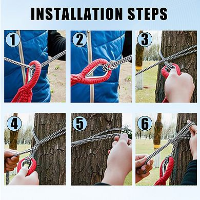 Large Canvas Cotton Hammock with Wooden Spreader Bars 500 LBS Capacity for Patio and Backyard