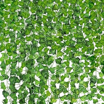 36 pc 236 Ft Artificial Vines Ivy Garland Leaves Hanging Decor Indoor Outdoor Wedding Wall