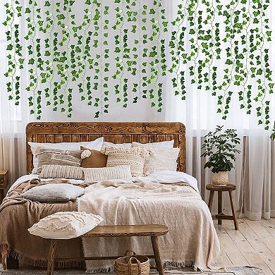 36Pc 236 Ft Artificial Vines Ivy Garland Leaves Hanging Decor Indoor Outdoor Wedding Wall