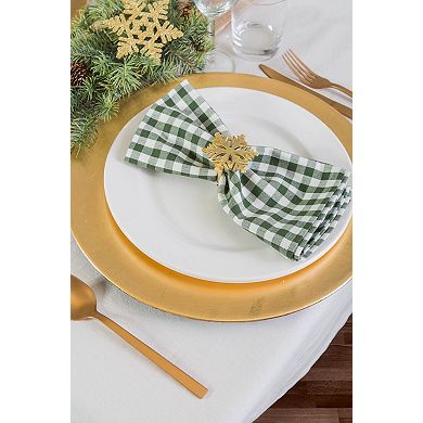 DII Decorative Holiday Napkin Ring Set, 6 Piece