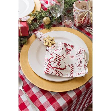 DII Decorative Holiday Napkin Ring Set, 6 Piece