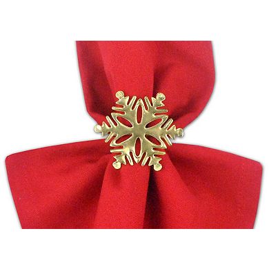 DII Decorative Holiday Napkin Ring Set, 6 Piece