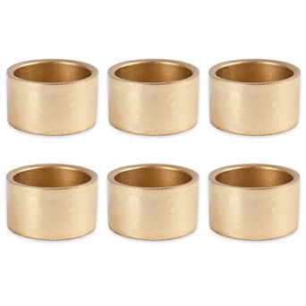 DII Decorative Holiday Napkin Ring Set, 6 pc