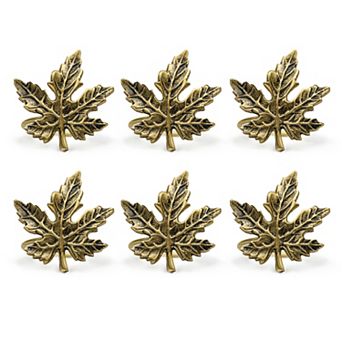 DII Decorative Holiday Napkin Ring Set, 6 pc