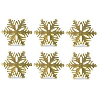 DII Decorative Holiday Napkin Ring Set, 6 pc