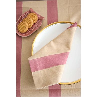 Oh Stripes Block Print Napkins, Set of 4