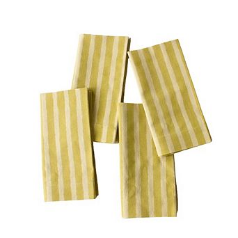 Oh Stripes Block Print Napkins, Set of 4