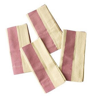 Oh Stripes Block Print Napkins, Set of 4