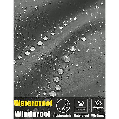 COOFANDY Rain Jacket For Men Waterproof Lightweight RainCoat Packable Winbreaker Pullover Rain