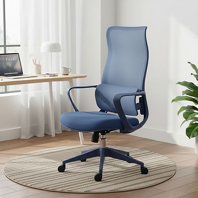 Ergonomic Executive Mesh Swivel Base Office Chair with Adjustable Height Lumbar Support