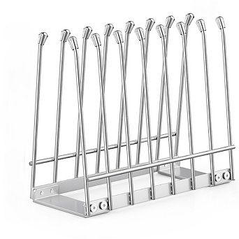 Great Ambitions Foldable Metal Bag Drying Rack, Rustproof Stand for Reusable Ziplock & Silicone Bags
