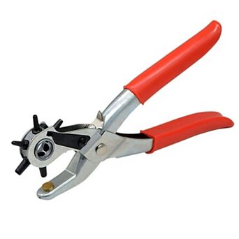 Heavy Duty Leather Hole Punch Tool Rotary Belt Puncher Revolving Design