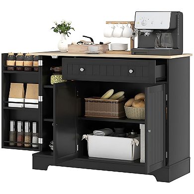 3-Level Adjustable Storage Cabinet with Doors for Entryway or Bedroom