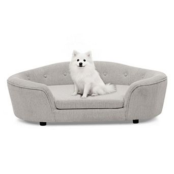 IFMALL Oversized Semi-Enclosed Pet Sofa with Plush Support and Durable Material