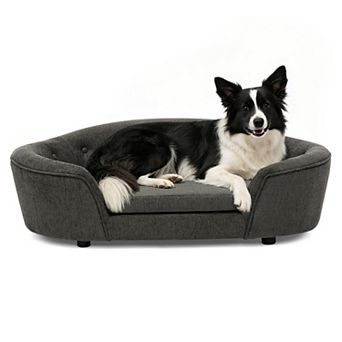 IFMALL Oversized Semi-Enclosed Pet Sofa with Plush Support and Durable Material