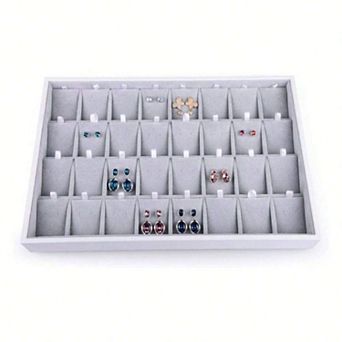 Velvet Jewelry Organizer for Necklaces and Bracelets - Durable, Handmade, Stackable