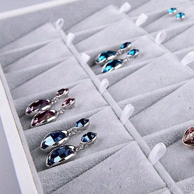 Velvet Jewelry Organizer for Necklaces and Bracelets - Durable, Handmade, Stackable