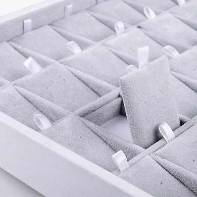 Velvet Jewelry Organizer for Necklaces and Bracelets - Durable, Handmade, Stackable