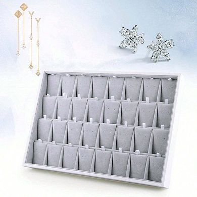 Velvet Jewelry Organizer for Necklaces and Bracelets - Durable, Handmade, Stackable