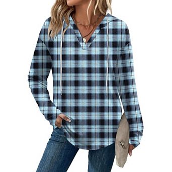 Zeagoo Hoodies for Women Fall Clothes 2025 Trendy Lightweight Long Sleeve Hooded Tops