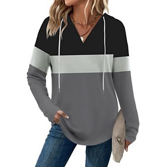 Zeagoo Hoodies for Women Fall Clothes 2025 Trendy Lightweight Long Sleeve Hooded Tops