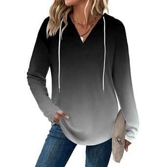 Zeagoo Hoodies for Women Fall Clothes Trendy Lightweight Long Sleeve Hooded Tops