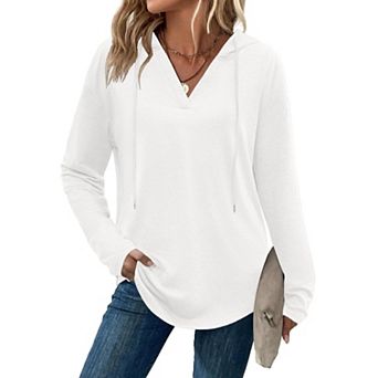 Zeagoo Hoodies for Women Fall Clothes Trendy Lightweight Long Sleeve Hooded Tops