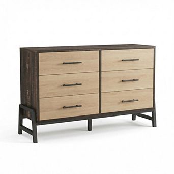5-Drawer Dresser for Bedroom, 52 Inch Wide Drawer Chest Large Wood Storage Cabinet for Entryway