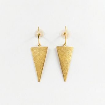 The Collective by DBJ Apex Earrings in Gold Finished Brass