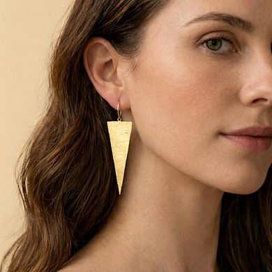 The Collective by DBJ Apex Earrings in Gold Finished Brass
