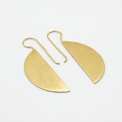 The Collective by DBJ Maize Drop Earrings in Gold Finished Brass