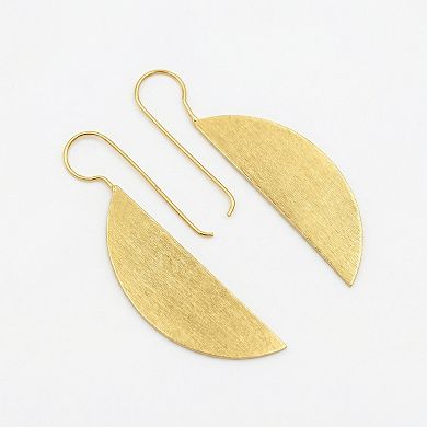 The Collective by DBJ Maize Drop Earrings in Gold Finished Brass