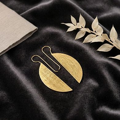 The Collective by DBJ Maize Drop Earrings in Gold Finished Brass