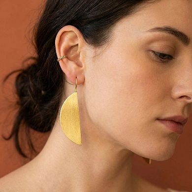The Collective by DBJ Maize Drop Earrings in Gold Finished Brass