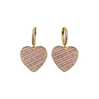 The Collective by DBJ Pulse Drop Earrings with Enamel & Zirconia