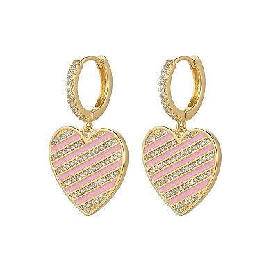 The Collective by DBJ Pulse Drop Earrings with Enamel & Zirconia