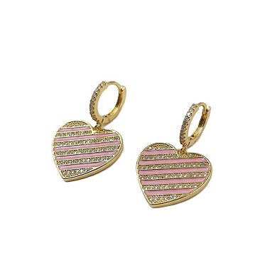 The Collective by DBJ Pulse Drop Earrings with Enamel & Zirconia
