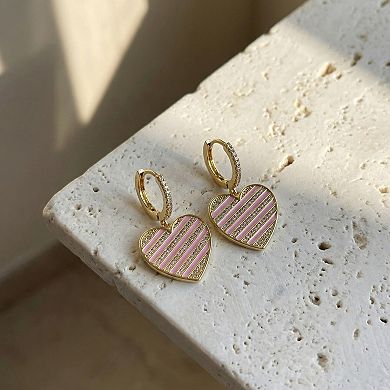 The Collective by DBJ Pulse Drop Earrings with Enamel & Zirconia