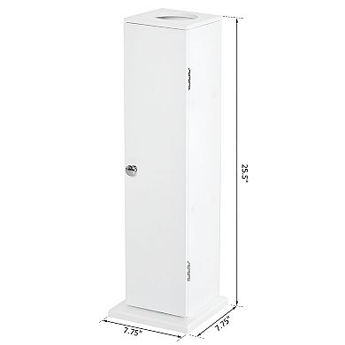 3-Tier Modern Country Storage Cabinet, Compact Organizer for Bathroom or Kitchen