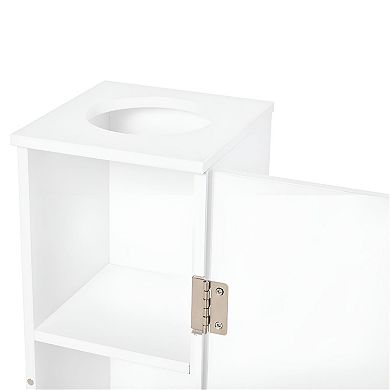 3-Tier Modern Country Storage Cabinet, Compact Organizer for Bathroom or Kitchen