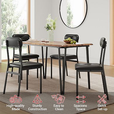 Compact Bar Table and Chairs Set