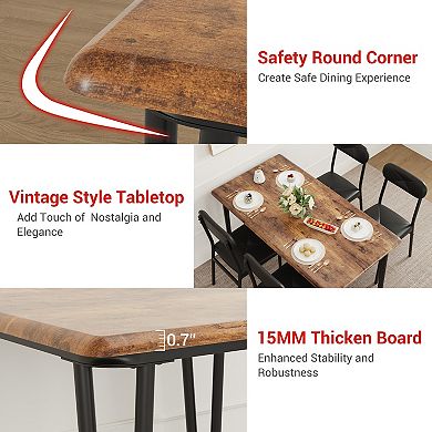 Compact Bar Table and Chairs Set