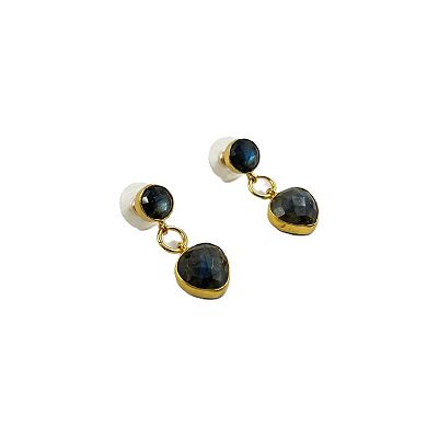The Collective by DBJ Drip Earrings with Blue Labradorite
