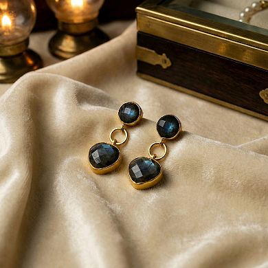 The Collective by DBJ Drip Earrings with Blue Labradorite